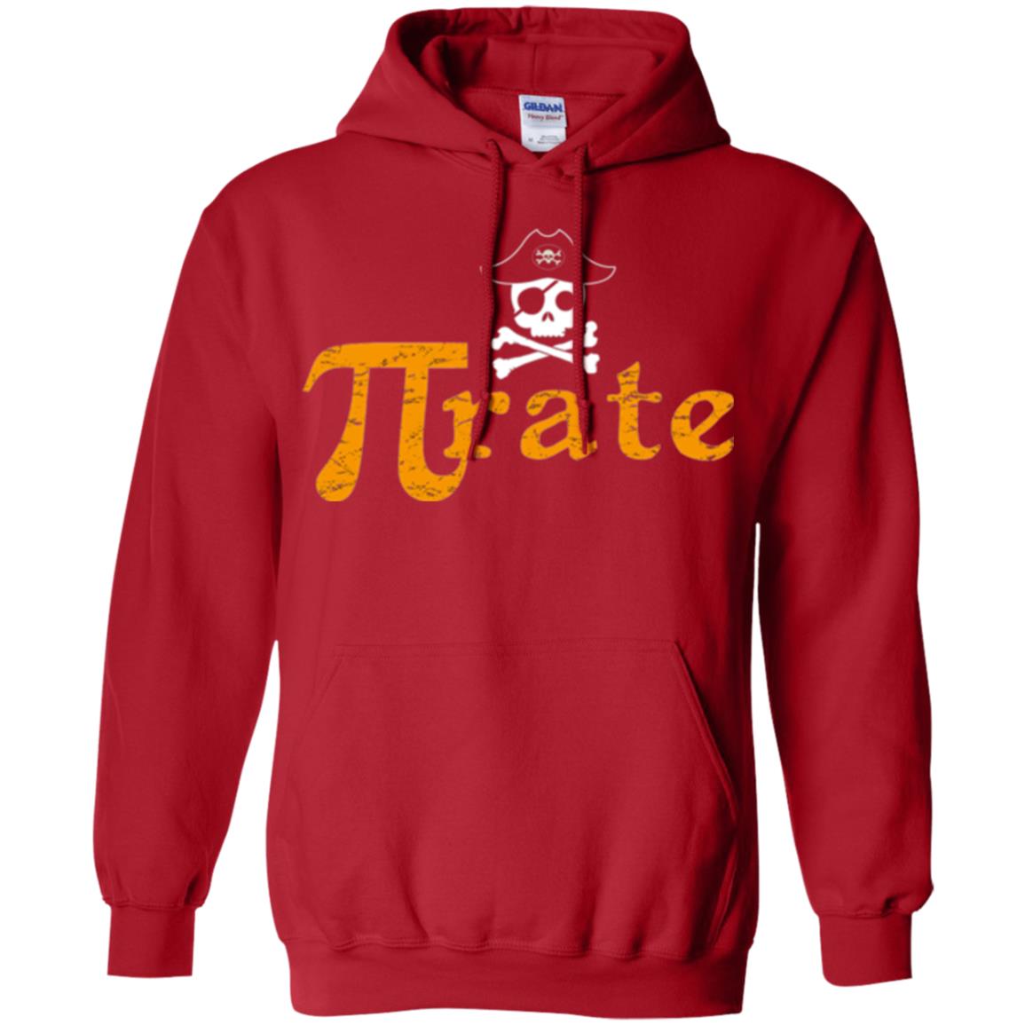 Math Pirate Pi Day T-shirt Funny Math Pirate Red