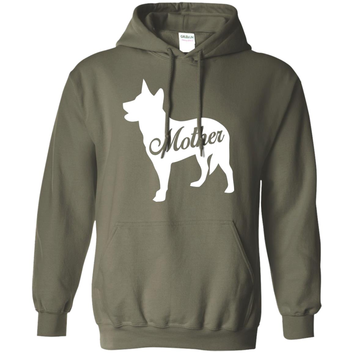 American Cattle Dog Mom T-shirt Military Green