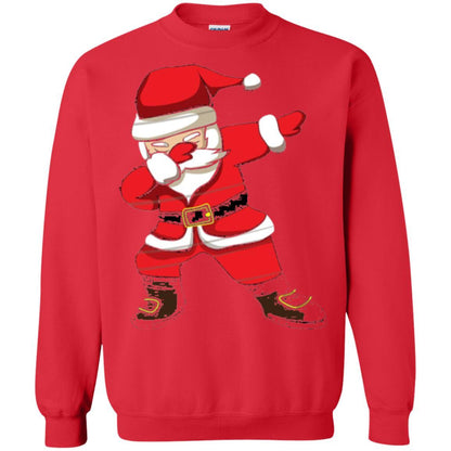 Christmas T-shirt Dabbing Santa Christmas T-shirt Red