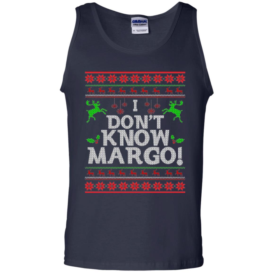 Christmas T-shirt I Don't Know Margo Navy