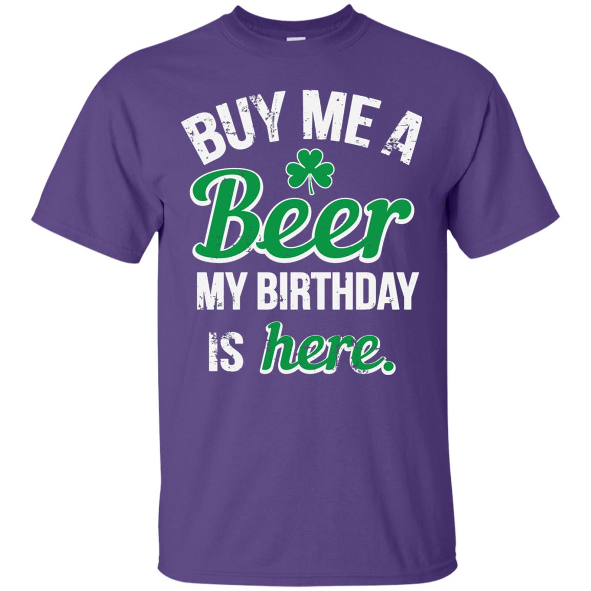 Buy Me A Beer Saint Patricks Day T-shirt Purple