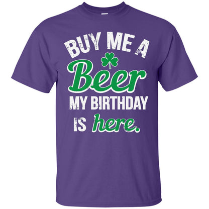 Buy Me A Beer Saint Patricks Day T-shirt Purple