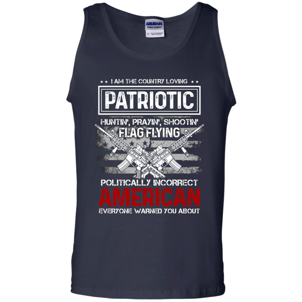 Politically Incorrect American Everyone Warned You About Military Shirt Navy