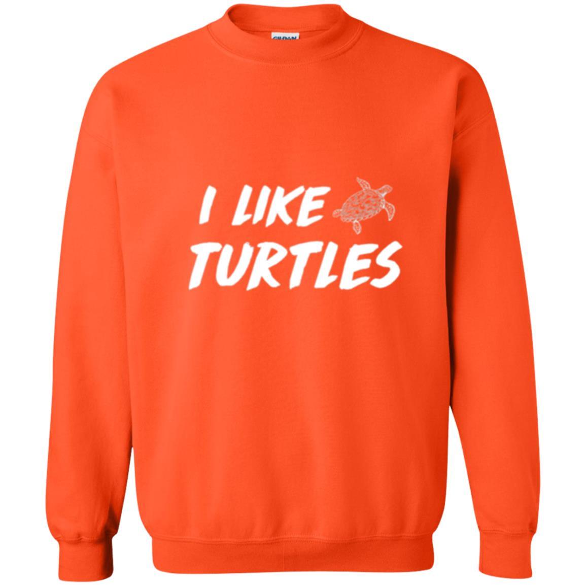 Turtle Lover T-shirt I Like Turtles Orange