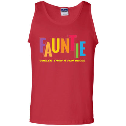 Aunt T-shirt Fauntie Cooler Than A Fun Uncle Red