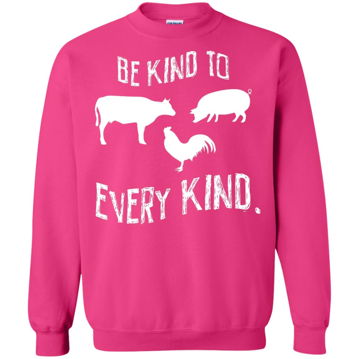 Be Kind To Every Kind Kindness Vegetarian Animal Lovers Gift Shirt Heliconia