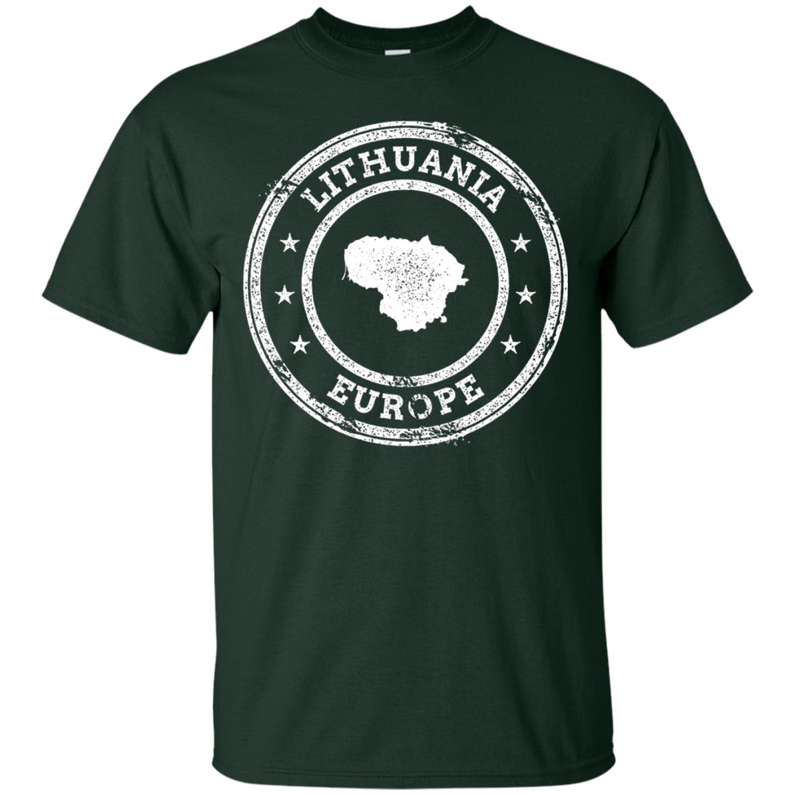 Lithuania Passport Stamp Funny Lithuania T-shirt Forest