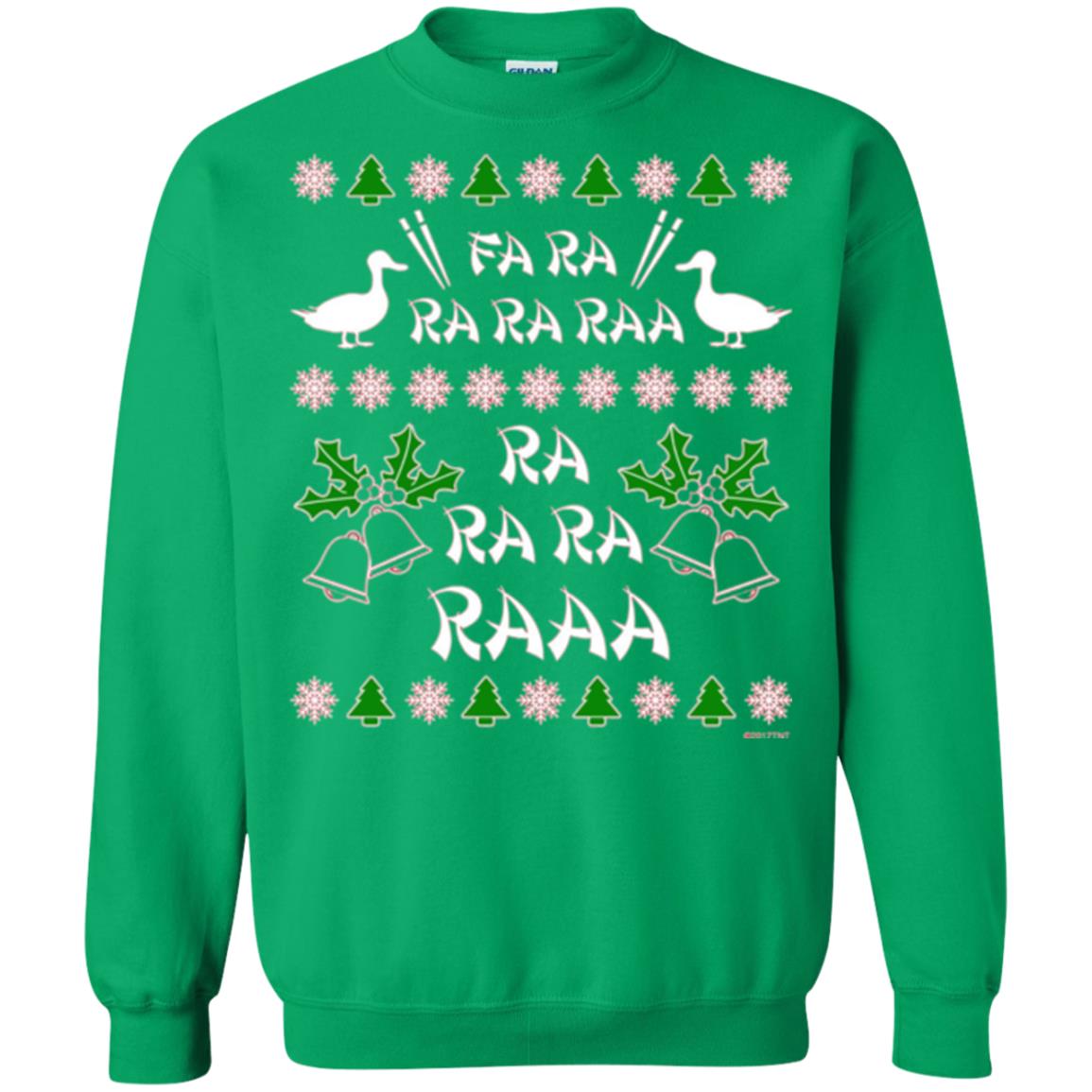 Christmas T-shirt Fa Ra Ra Chinese Duck Dinner Irish Green