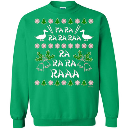Christmas T-shirt Fa Ra Ra Chinese Duck Dinner Irish Green