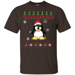 Penguin With Santa Hat Merry X-mas Ugly Christmas Gift Shirt For Mens Womens KidsG200 Gildan Ultra Cotton T-Shirt