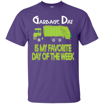 Garbage Day Truck T-shirt Garbage Day Is My Favorite Purple