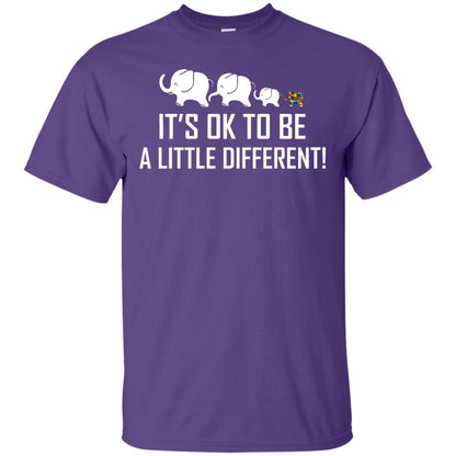 It_s Ok To Be A Little Different Autism Elephant Shirt Purple
