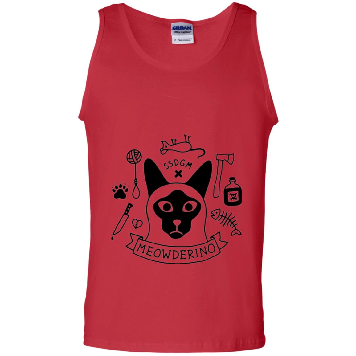 Meowderino T-shirt True Crime Cat Red