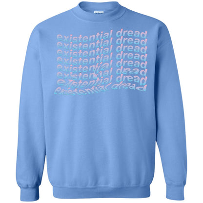 Existential Dread Waves Melting Distortion Aesthetic T-shirt Carolina Blue