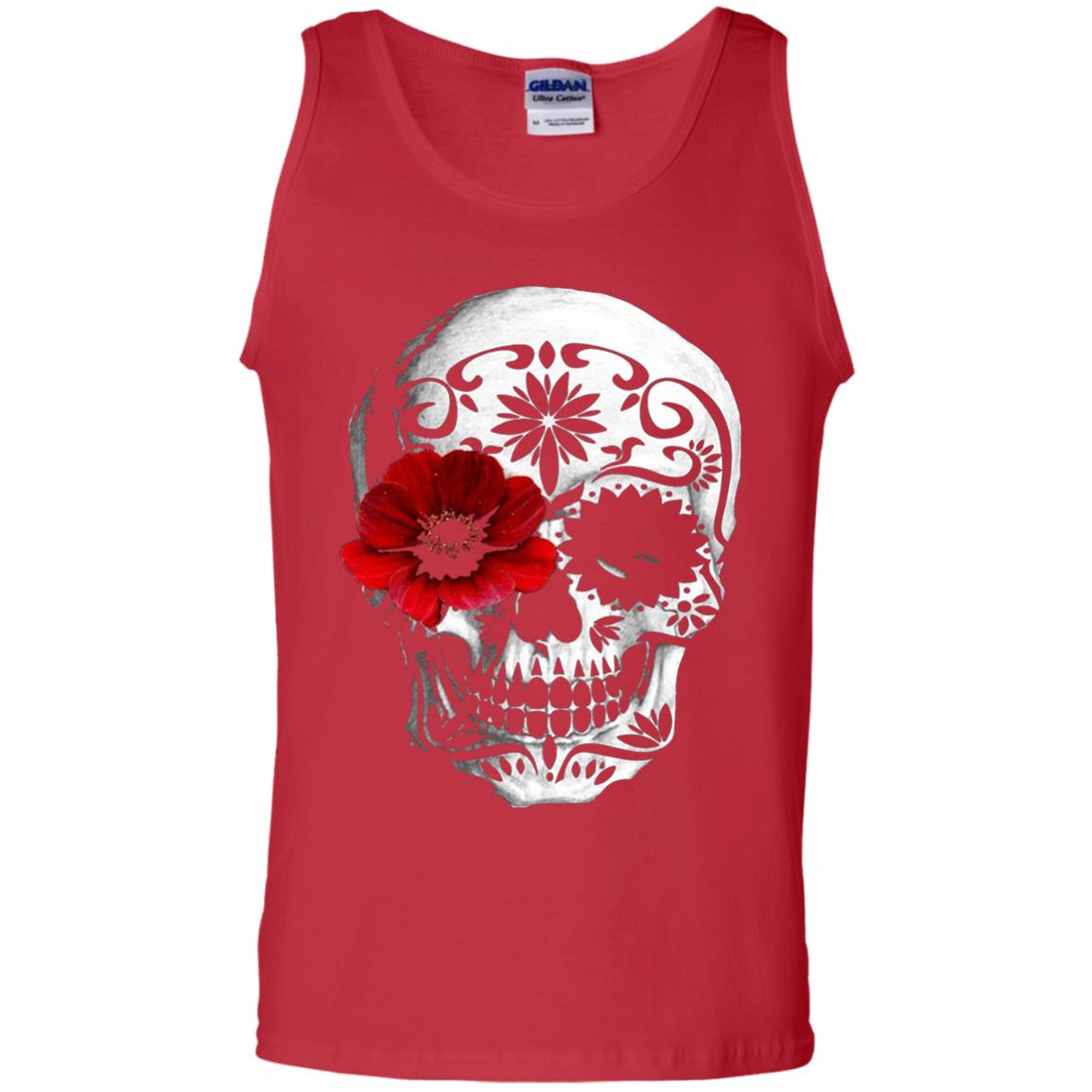 Day Of The Dead Sugar Skull Cinco De Mayo Shirt Red
