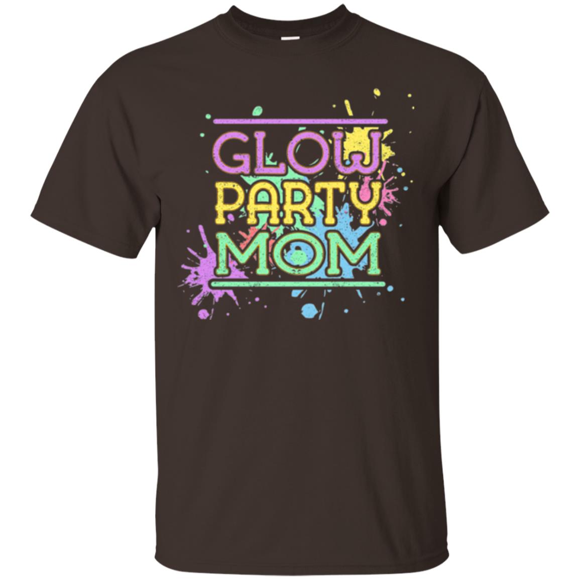 Glow Party Mom Mommy T-shirt Dark Chocolate