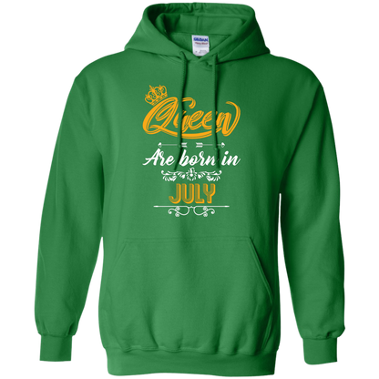 Brithday T-Shirt Queen Are Born In July Irish Green