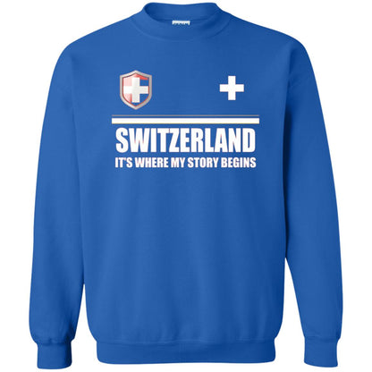 Switzerland Flag T-shirt Royal