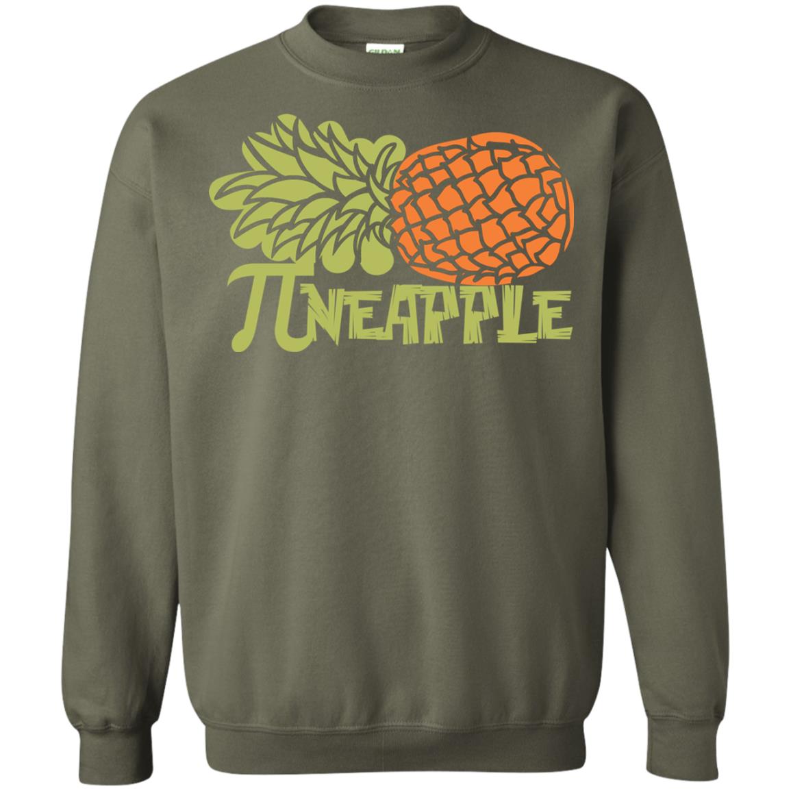 Cool Pineapple Pi Day T-shirt Military Green