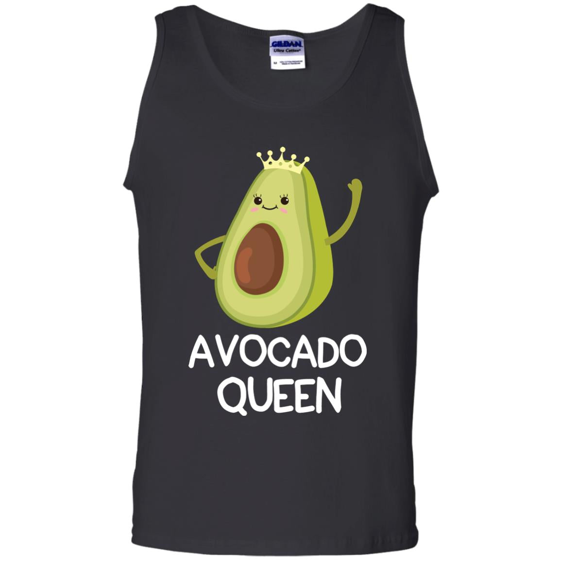 Avocado Queen Vegetarian Shirt For Girls Black