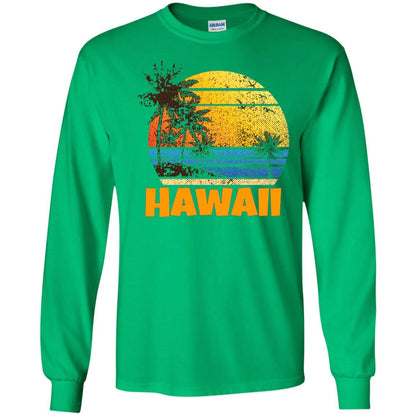 Old School 70_s Hawaiian The Aloha State T-shirt Irish Green