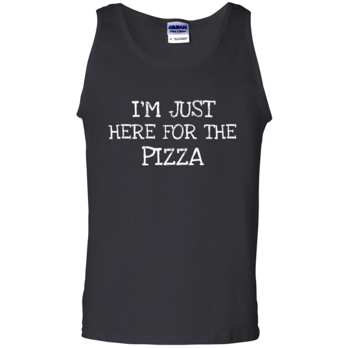 Pizza Lovers T-shirt I_m Just Here For The Pizza Black