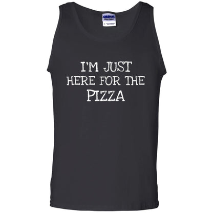 Pizza Lovers T-shirt I_m Just Here For The Pizza Black