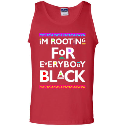 Human Rights T-shirt I_m Rooting For Everybody Black Red