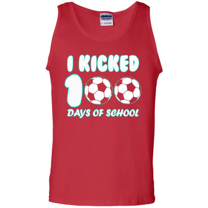Soccer Lover T-shirt I Kicked 100 Days Of School Red
