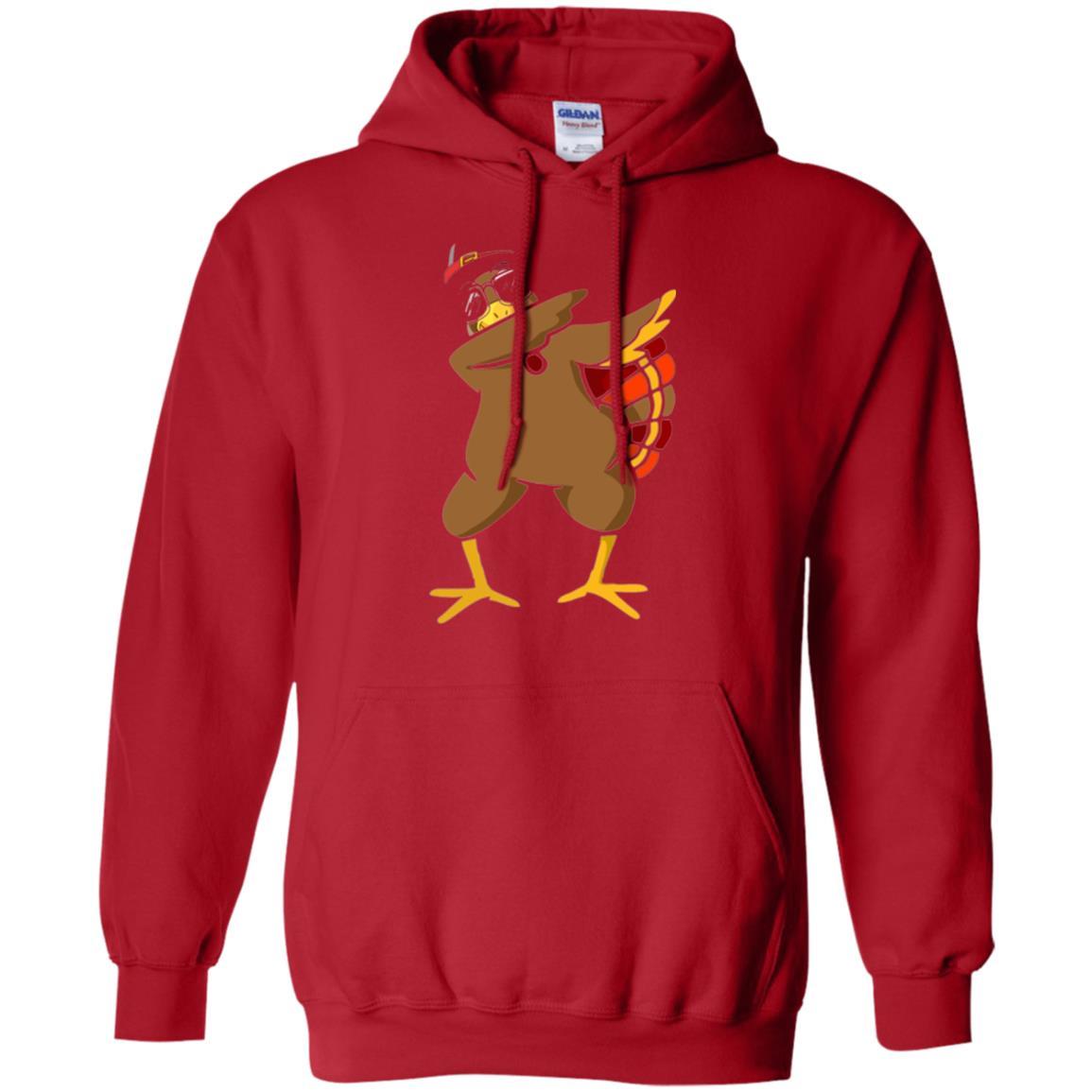 Thanksgiving T-shirt Dabbing Turkey Red