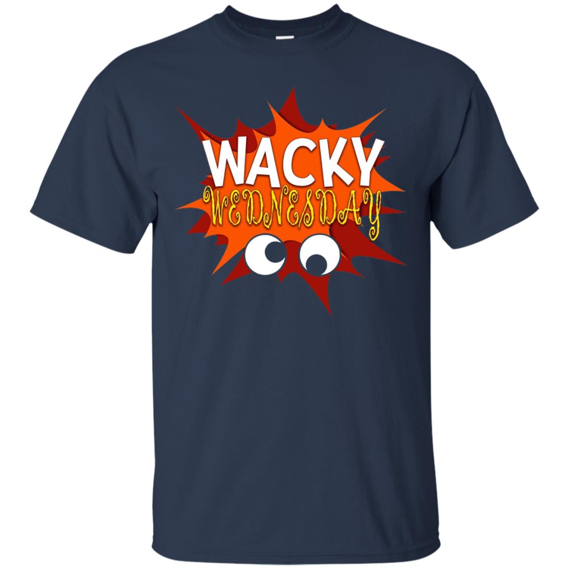 Wacky Wednesday Googly Eyes Silly T-shirt Navy