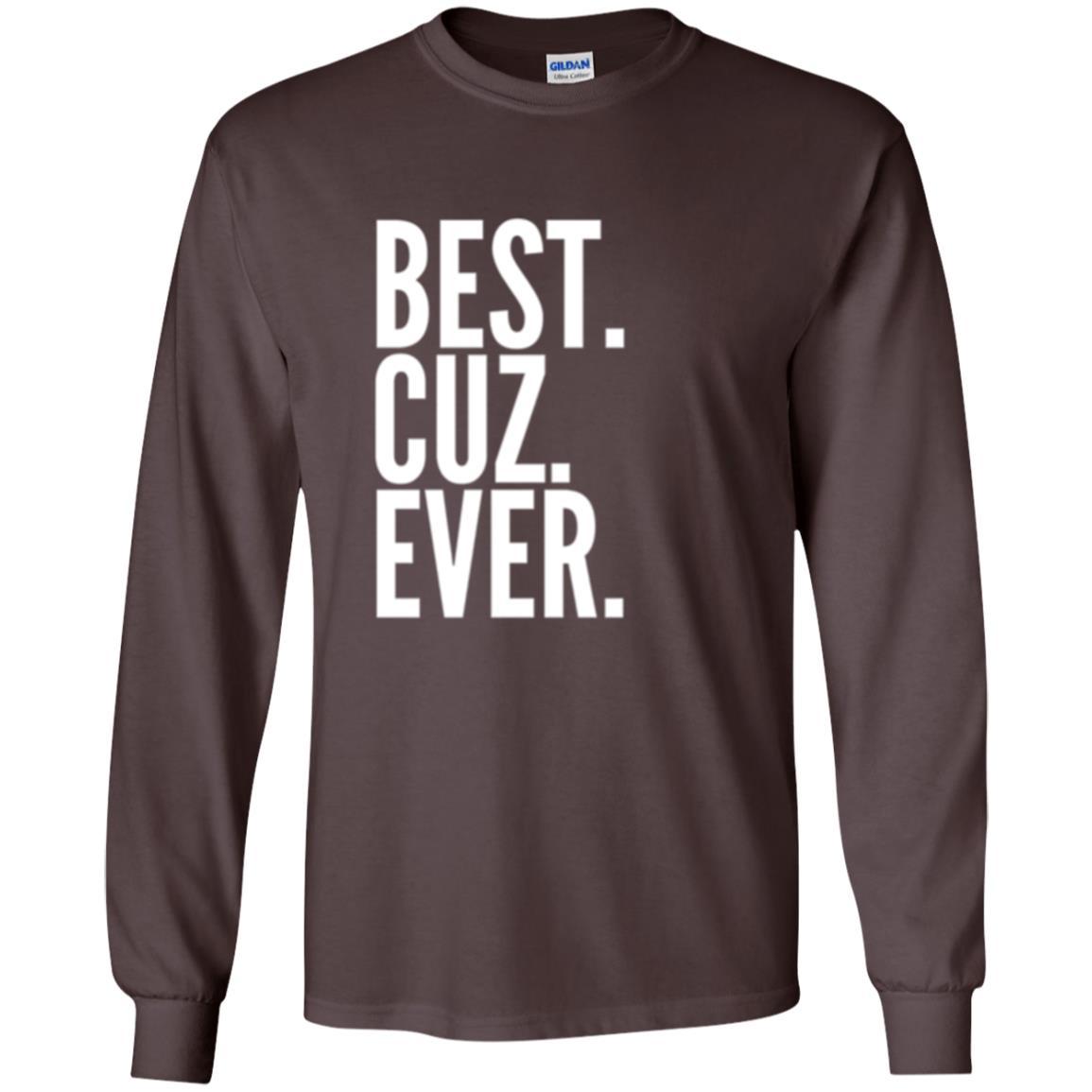 Family T-shirt Best Cuz Ever Dark Chocolate
