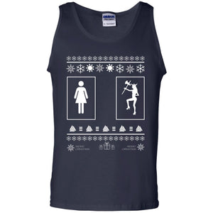 Your Wife And My Wife Valhalla Ugly Christmas Gift Shirt For HusbandG220 Gildan 100% Cotton Tank Top