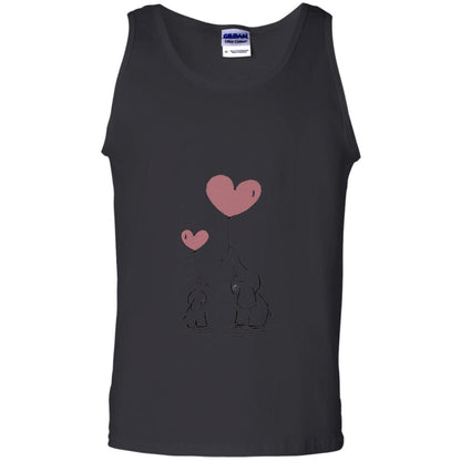 Elephants Mom Heart Balloons Family Shirt Black