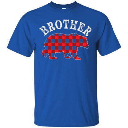 Christmas T-shirt Red Plaid Brother Bear Royal