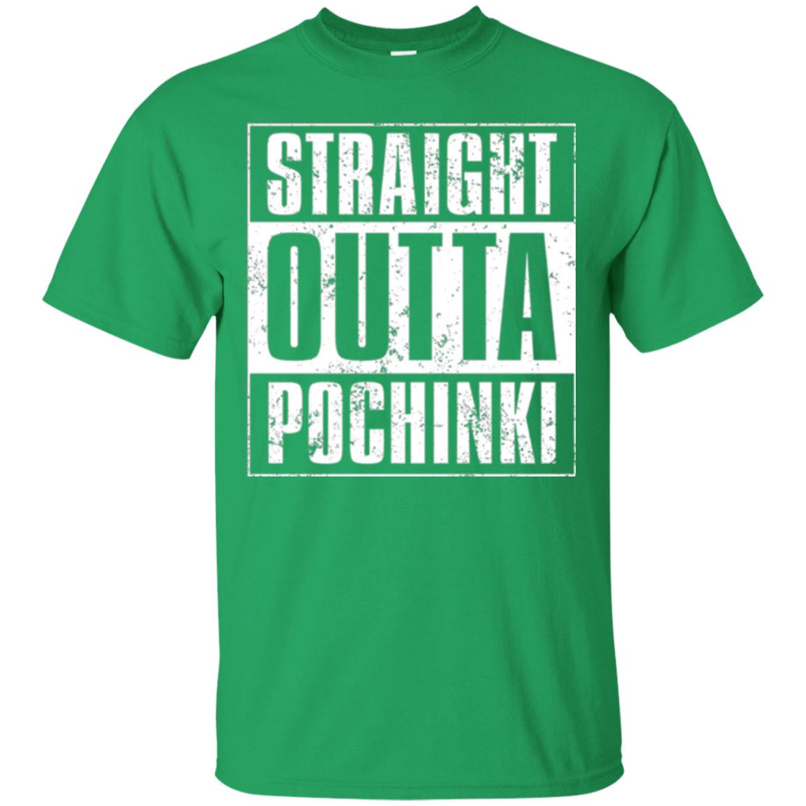 Gaming T-shirt Straight Outta Pochinki Irish Green