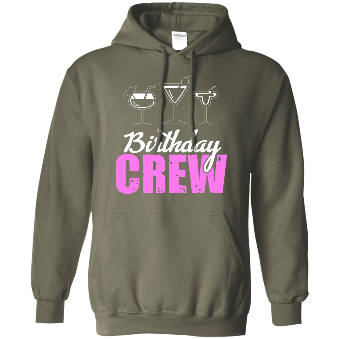 Birthday Crew Funny Girls Birthday Squad T-shirt Military Green