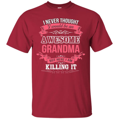 Nana T-shirt I Never Thought I Would Be An Awesome Grandma Cardinal