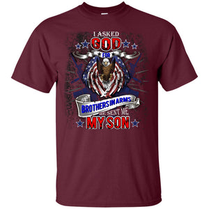 God Sent Me My Veteran Son Daddy T-shirt