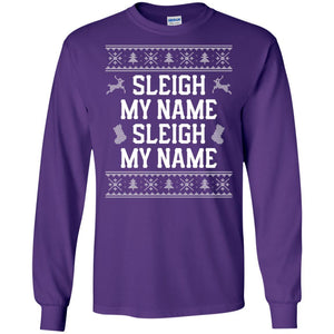 Christmas T-shirt Sleigh My Name