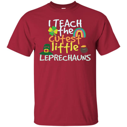 Cutest Little Leprechauns St. Patricks Day Teacher T-shirt Cardinal