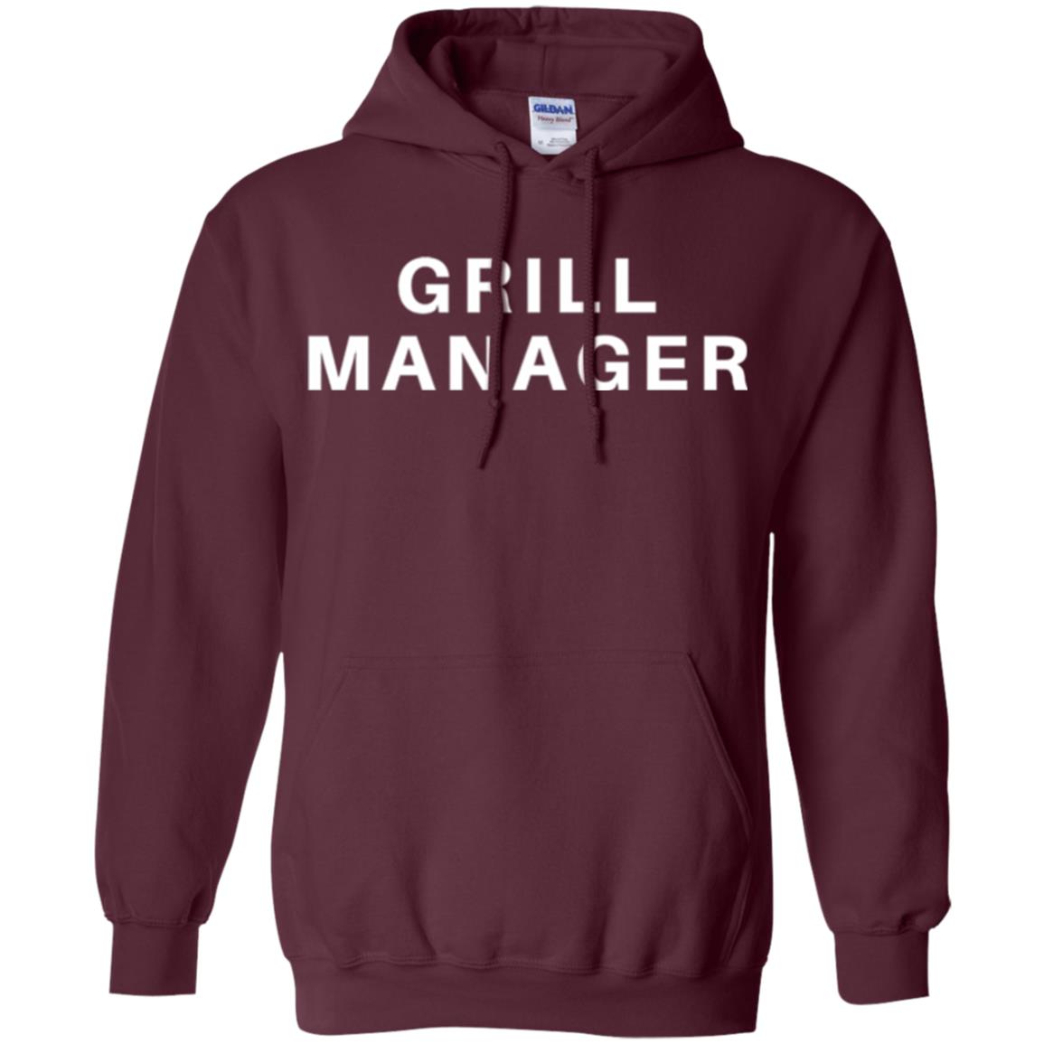 Cooking T-shirt Grill Manager Maroon