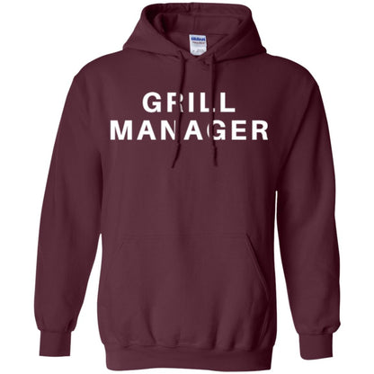 Cooking T-shirt Grill Manager Maroon