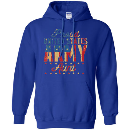 Proud United States Army Aunt Us Shirt Royal