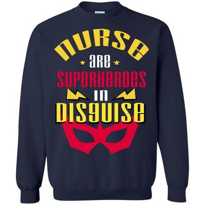 Nurse Are Superheroes In Disguise Movie Fan T-shirt Navy