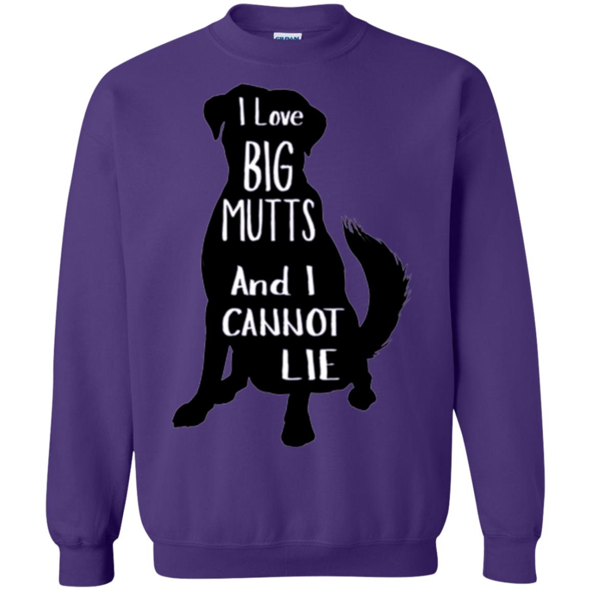 Dog Lovers T-shirt I Love Big Mutts And I Don_t Lie Purple