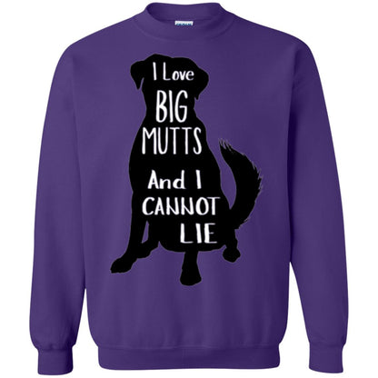 Dog Lovers T-shirt I Love Big Mutts And I Don_t Lie Purple