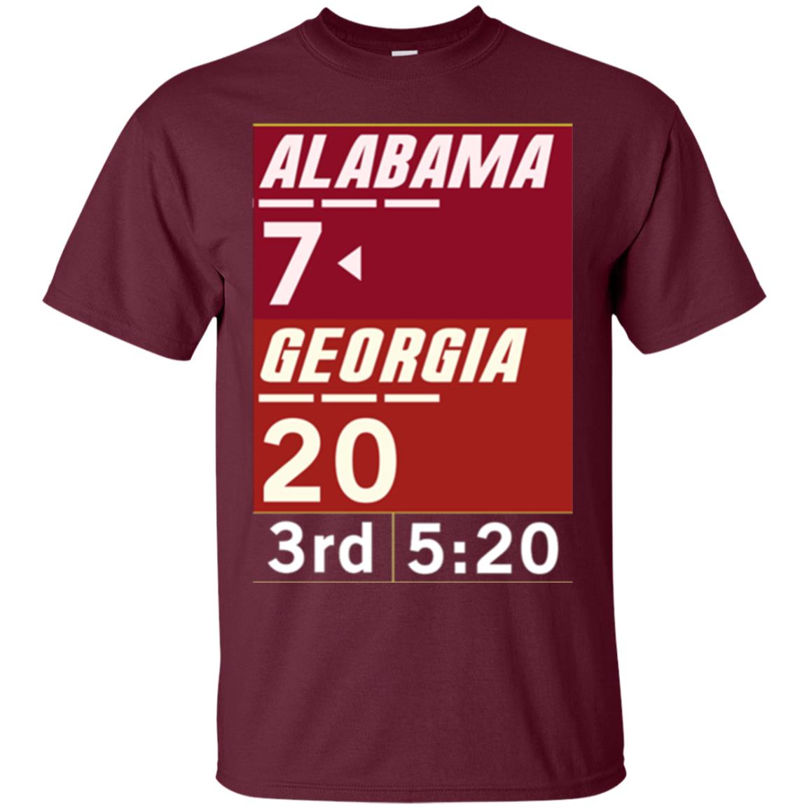 Football Lover T-shirt Alabama 26-23 Comeback Win 2-sided Maroon