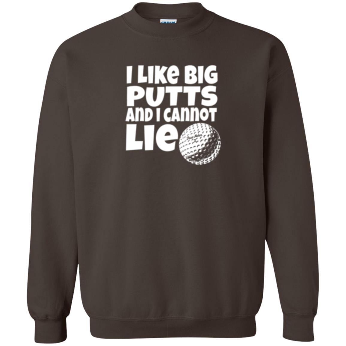 Golf Lover T-shirt I Like Big Putts And I Cannot Lie Dark Chocolate