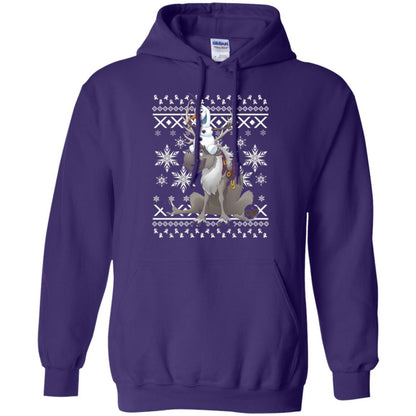 Film T-shirt Frozen Olaf Sven Riding Antler Purple